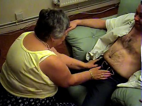 Grandma libby from EpikGranny.com gives blowjob and footjob